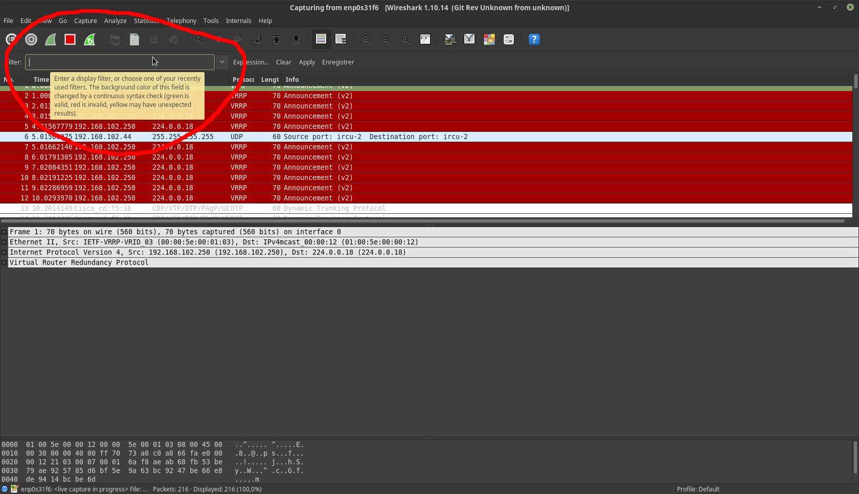 Wireshark étape 2